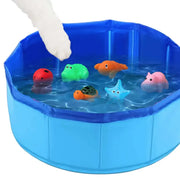 Foldable Pet Pool with Vinyl Toys